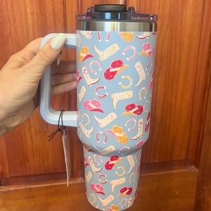 Rodeo themed water cup